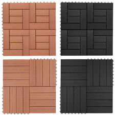 1m² o. 3m²  Terrassenfliesen Holzfliesen 30x30cm Balkon Fliesen Terrasse WPC