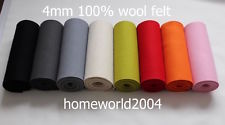 3-4mm thick 100% WOOL FELT FABRIC 