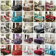 Duvet Cover with Pillow Case Quilt Cover Bedding Set Single Double King All Size