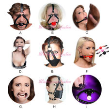 Open-Mouth-Ball-Gag-Slave-Oral-Fixation-Dildo-Stuffed-BDSM-Bondage-Restraint-Toy