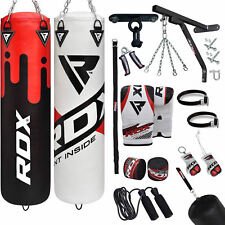 RDX Set Sac de Boxe Rempli MMA Chaine Gants d’entraînement 4FT 5FT Sac de Frappe