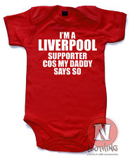 I'm a Liverpool supporter Cute Babygrow Baby Suit Great Gift vest
