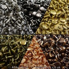 Double Cap Rivets 6x5 7x7 9x8 & 9x12 Stud Rapid Rivets Leather Craft Repair