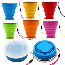 Silicone Retractable Folding Cup Collapsible Drink Mug Telescopic Travel Outdoor
