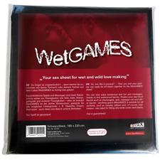 Joydivision SexMAX WetGAMES Sex-Laken, rot/schwarz/weiß, Lacklaken, Latexlaken