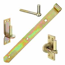 Ladenband Set mit Kloben gelb, Ladenbänder Torband Türband Türbänder Torbänder