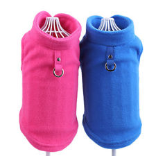 Chic Chien de Compagnie Polaire Harnais Gilet Pull Manteau pour Petit Moyen