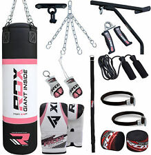 RDX Sac de Frappe Femme Rempli MMA Punching Ball Muay Thai Boxe Gants Chaine Bag