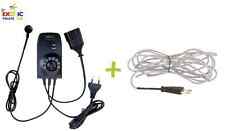 TERMOSTATO THERMOCONTROL + CAVETTO RISCALDANTE CAVO PER TERRARIO RETTILI TECA MT