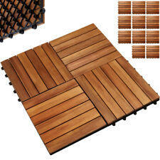 Holzfliese 1m²/3m²  Terrassenfliesen 30x30cm Klickfliese Fliesen Akazie Balkon