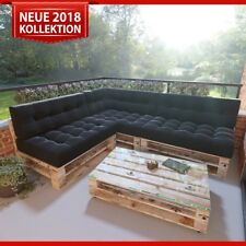 MSS® 7er-Set/Einzelkissen Relax Palettenkissen Palettenlounge Anthrazit | Stone