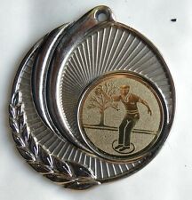MEDAILLE GRAVEE THEME "PETANQUE " 55 MM GRAVURE PERSONNALISATION 