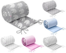 BABY PADDED BUMPER FOR COT 120x60 and COT BED 140x70 STRAIGHT 100% COTTON