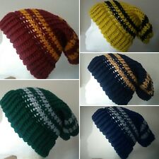 Harry Potter Inspired Beanie Hat - Gryffindor Hufflepuff Ravenclaw Slytherin NEW