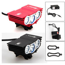 3x XML T6 15000lm Phare avant LED lumière de Lampe Frontale headlamp Vélo VTT