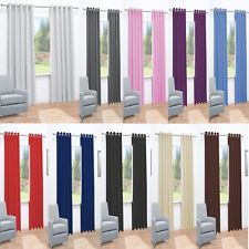 Thermal Blackout Ready Made Eyelet Curtains - Dimout Energy Saving 