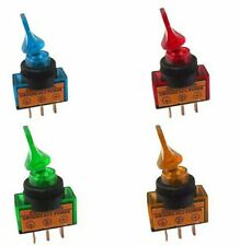 interruttore deviatore ON - OFF a levetta 12v illuminato a led varie colorazioni