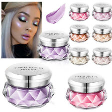 Jelly Gel Crème Glitter Ombre Fard à Paupière Corp Poudre Pigment Maquillage