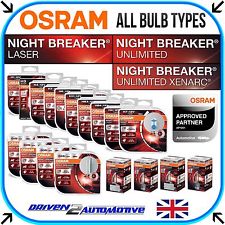 OSRAM NIGHT BREAKER UNLIMITED / LASER ALL BULBS AVAILABLE HERE WHOLESALE PRICE