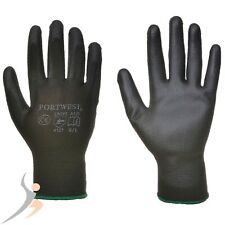 12 Paar PU Arbeitshandschuhe Montage Garten Mechanikerhandschuhe Nylon