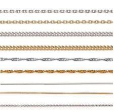 NOUVELLE CHAINE ARGENT ou Plaqué OR  MAILLE et Longueur au CHOIX