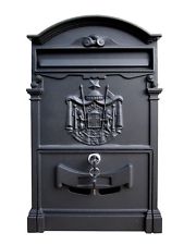 CASSETTA POSTALE PER POSTA MODELLO ARTISTICA GHISA ROSSA NERA BIANCA ESTERNO