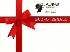 NOVITA'  BUONO REGALO EBAY MENTA OUTLET BAOBAB OROLOGI GIOIELLI UOMO DONNA