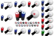 ASBRI GOLF BALL STAMPER, GOLF BALL MARKER ,35 DESIGNS, GREAT GOLF GIFT OR PRIZE