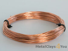 Unplated Copper Round Wire 0.4mm to 5.0mm Jewelry Making / Wire Craft