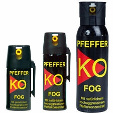 Ballistol Pfefferspray Fog Sprühnebel Tierabwehr KO Spray Gürtelclip Reizgas