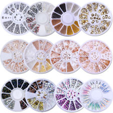 3D Bijoux Ongle Déco Glitter Strass Cristal Fimo Gel UV Tips Caviar Nail Art DIY