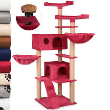 Arbre à Chat Griffoir Grattoir Jouet Geant avec Hamac Maisonnette 160,6 cm