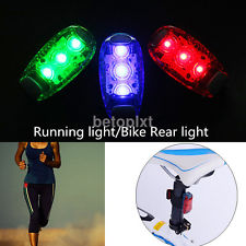 3 LED Light Clip on for Running Bike Rear Lamp Cycling Jogging Safety Warning FR