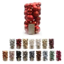 30 PALLE SFERE DI NATALE PER DECORAZIONE NATALIZIA ALBERO PALLINE VARI COLORI