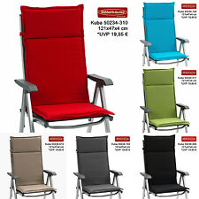 6 Farben Auflagen fuer Hochlehner Sessel Stuhl Gartenstuhl Kissen Gartenpolster