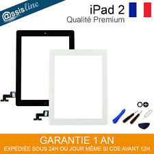 VITRE ECRAN TACTILE COMPLETE POUR IPAD 2 (A1395 / A1397 / A1396) NOIR BLANC
