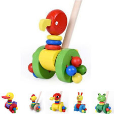 Maison des Marbres Bois Pousse et à Tirer Jouets Abeille Cochon Grenouille Vache