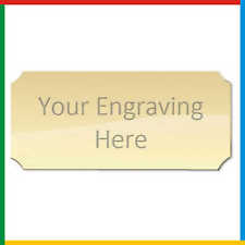 ENGRAVED METAL TROPHY PLAQUE: Gold or Silver: MULTIPLE SIZES: Plate for Trophies
